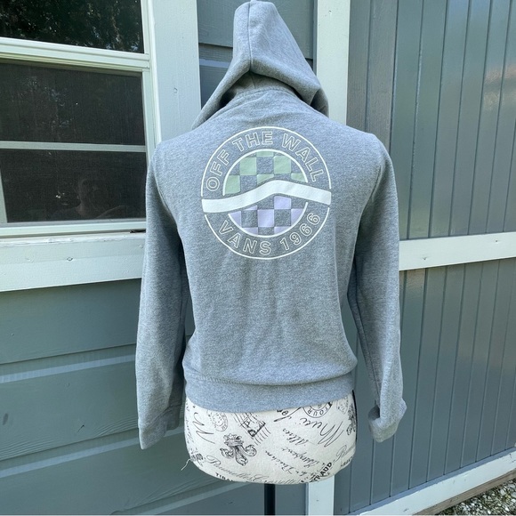 Vans Light Gray Hoodie In Girls XL - Picture 1 of 4